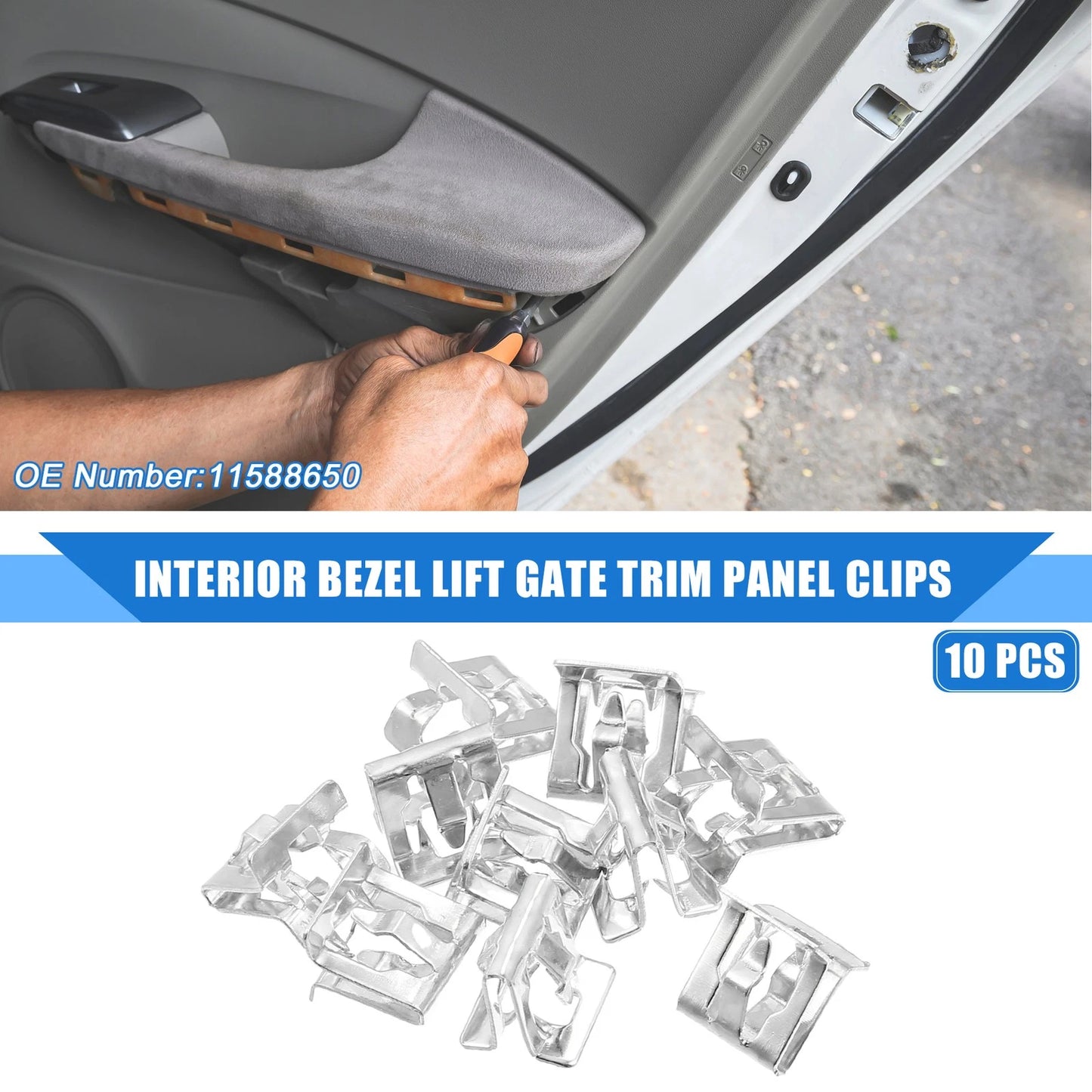 10 Pcs Interior Trim Bezel Lift Clips for Buick Cascada (2016–2019)
