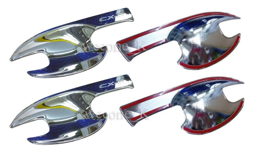 4 x Chrome Door Handle Bowls for Mazda CX-5 (2013-2015)