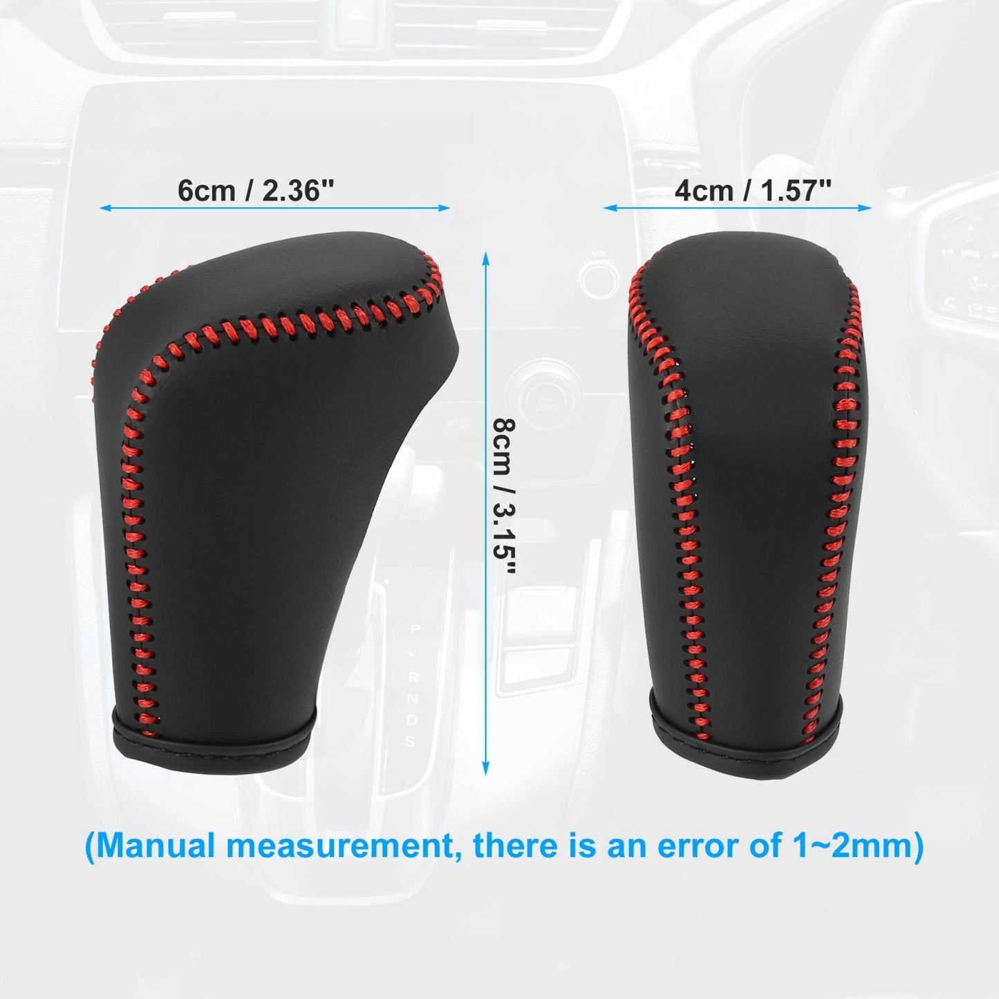 Black Gear Shifter Knob Cover for Honda Accord (2018-2022)