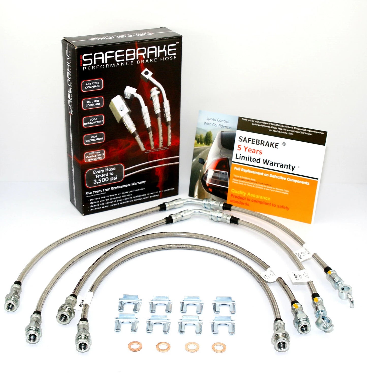 4 Inch Lift Brake Line Kit for Ranger T6 PX (2011-2022)