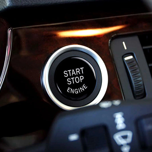 1x Silver Start Stop Engine Button Cover for BMW 1/2/3/5 Series X3 X5 X6 (2000-2023)
