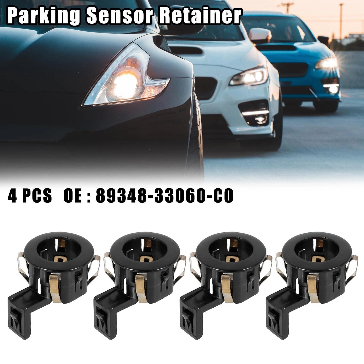 4 x Car Parking Sensor PDC Retainers for Toyota Sienna, GX460, Sequoia (2004-2023)
