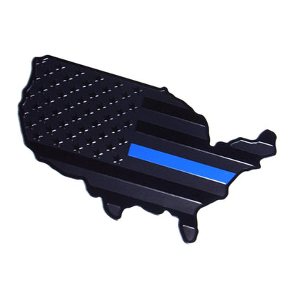 3D Embossed USA Flag Map Trunk Emblem Badge Decal for Car