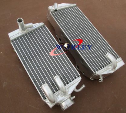 Aluminum Radiator + Blue Silicone Hose for Suzuki RMZ450 (2005)