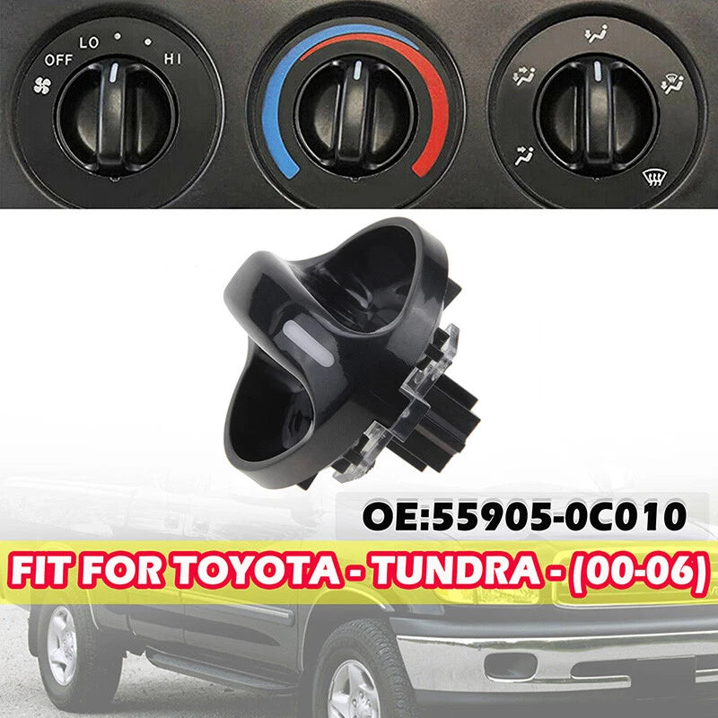 Black AC Climate Control Knob for 2000-2006 Toyota Tundra (2000-2006)