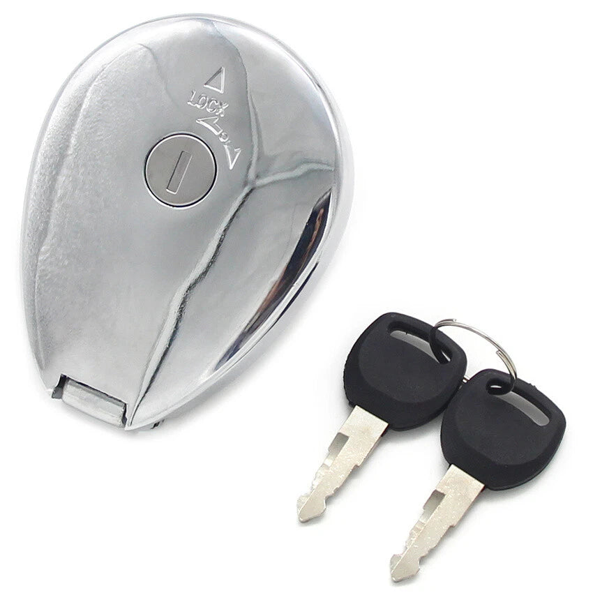 Fuel Gas Tank Cap Cover Keys for Kawasaki EN400, EL250, ZL400 (1991-2006)