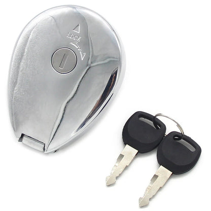 Fuel Gas Tank Cap Cover Keys for Kawasaki EN400, EL250, ZL400 (1991-2006)