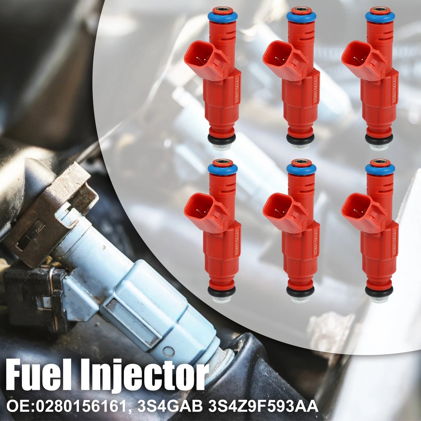 6 x Fuel Injector Nozzles for Ford Focus 2.0L (2003-2007)