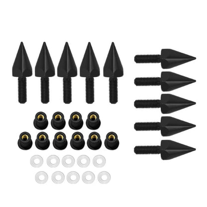 5MM Windshield Screws for Motorcycle - 10Pcs Black