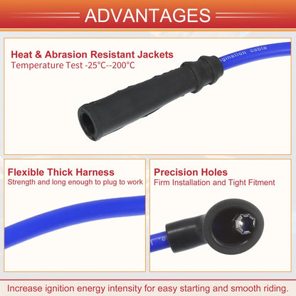 5 x Spark Plug Wire Ignition Coil Cables for Toyota 4Runner (1989-1993)