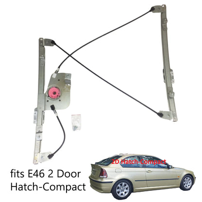 Front Right Window Regulator W/o Motor for BMW 3 Series E46 2-Door (1998–2005)