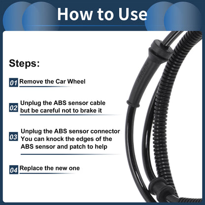 ABS Wheel Speed Sensor for Jeep Wrangler Rear Left (2011-2018)
