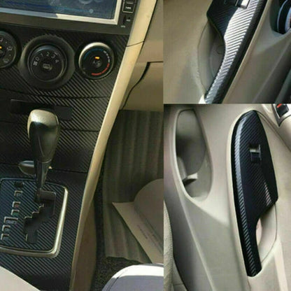 Carbon Fiber Interior Trim / Stickers Decals Cover for Toyota Corolla (2007–2013)
