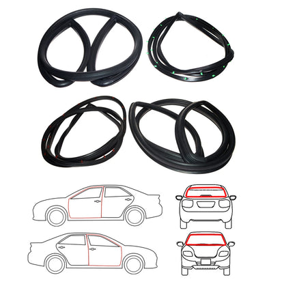 Windshield Door Weatherstrip Set for Toyota Corolla KE10/11/15/KE17 1966-1970