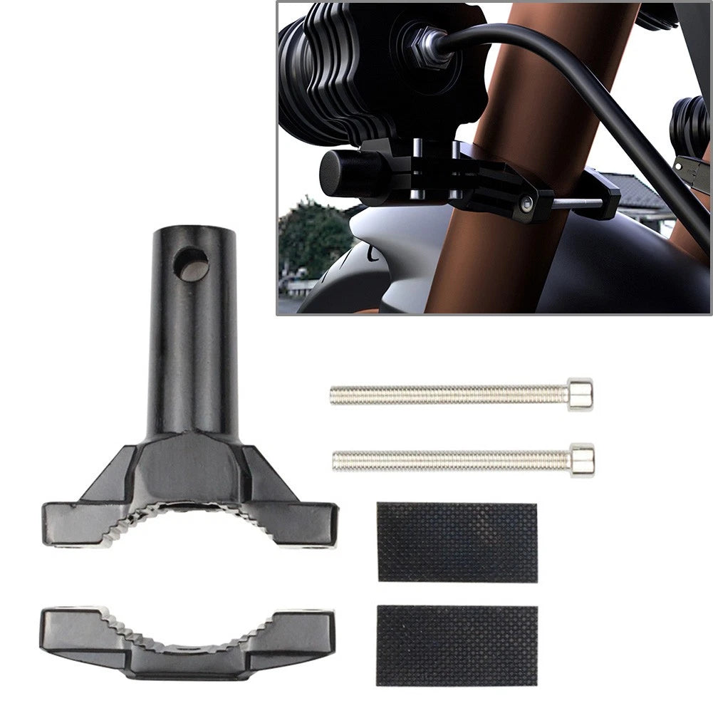Fork Mount Bracket Clamp Holder for Motorcycle Spot Fog Driving Head Light (N/A)