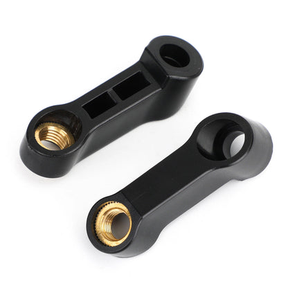 M10 Mirror Extension Flares for Motorcycle Black Right Hand Thread