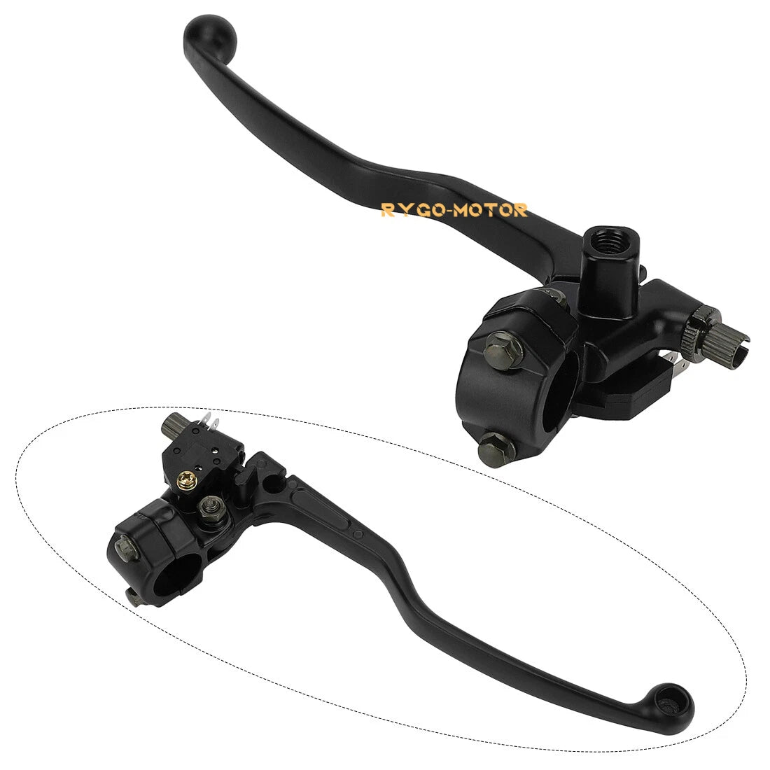 22mm / Handlebar Brake Clutch Lever Master Cylinder Set for Motorcycle