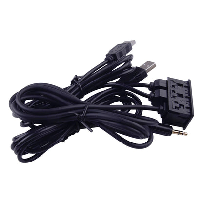 Type-C AUX USB Port Panel Extension Cable Adapter for 1.5M Car Dash