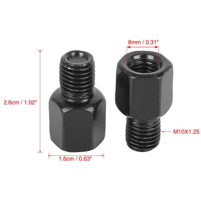 5pcs 8mm LH to 10mm LH Motorcycle Mirrors Adapter Bolt Screw for Motorcycle