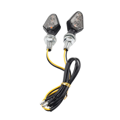 8MM Motorcycle Turn Signal Light Mini Indicator Amber Lamp for Honda Suzuki