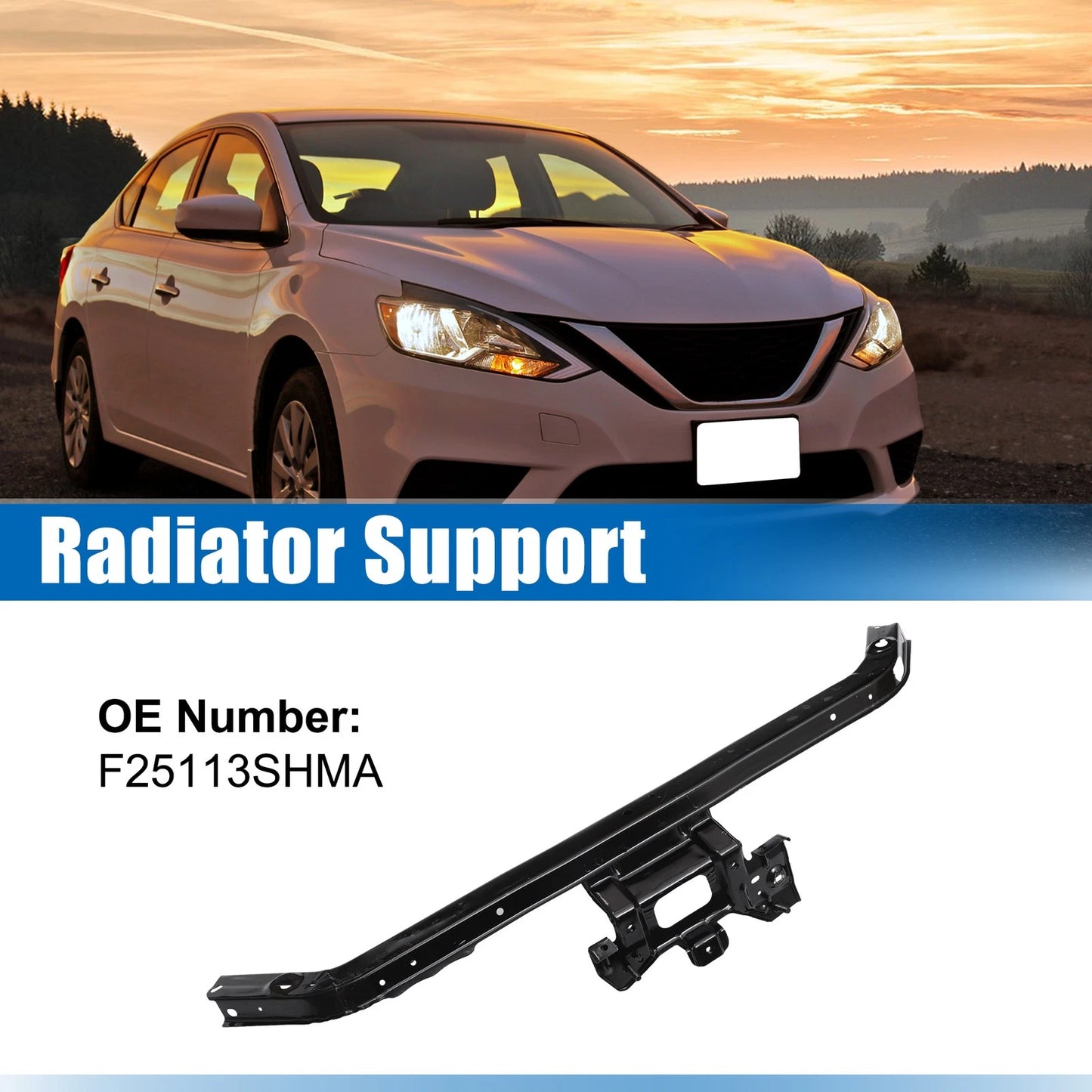 Upper Radiator Support Tie Bar Bracket for Nissan Sentra (2013-2019)