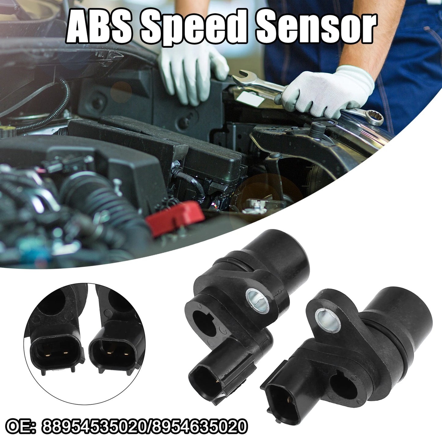 Set of 2 Rear ABS Wheel Speed Sensors for Toyota Tacoma (1998-2004)