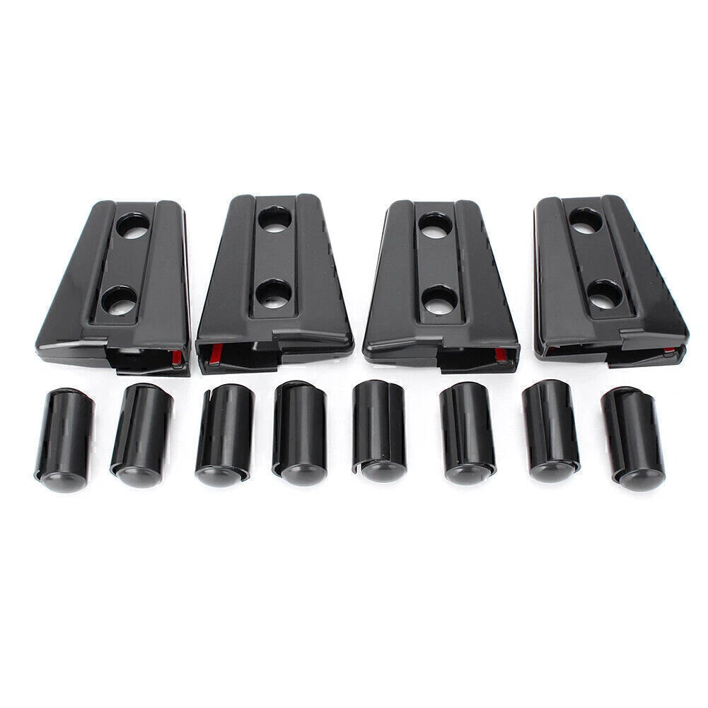 8pcs Door Hinge Covers for Jeep Wrangler JK 2007-2017 Left & Right Side