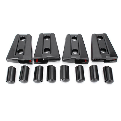 8pcs Door Hinge Covers for Jeep Wrangler JK 2007-2017 Left & Right Side