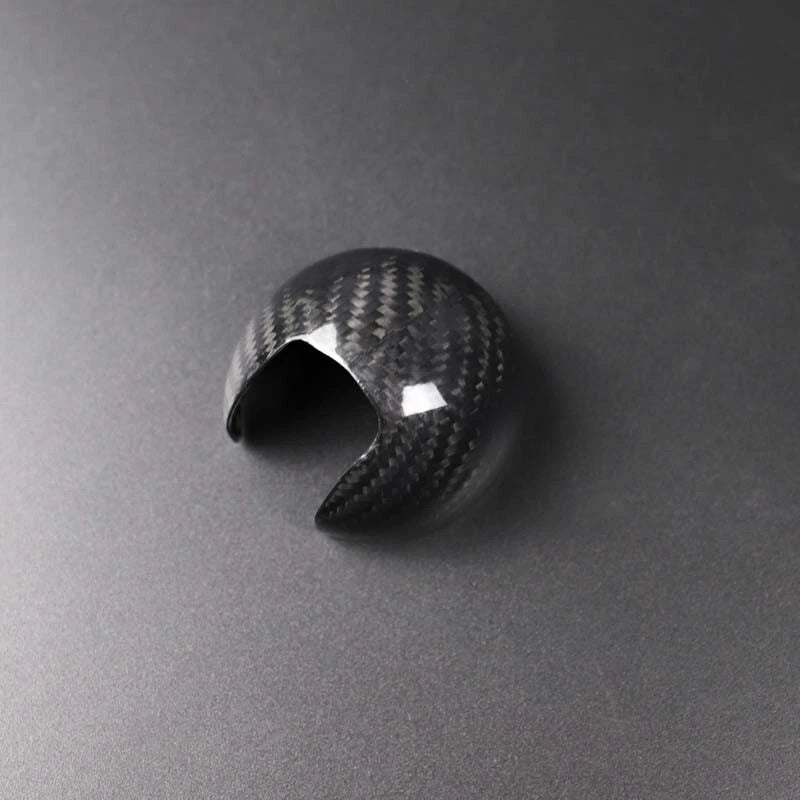 Real Carbon Fiber Gear Shift Knob Head Cover Trim For Audi A3 S3 2012-2018