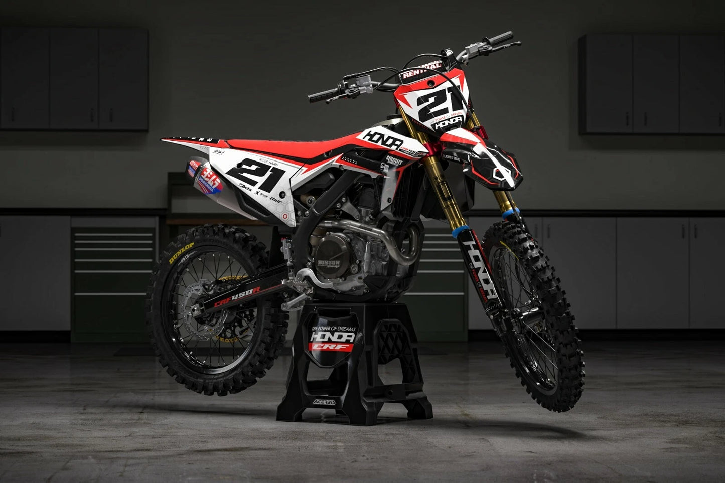 Custom Graphics Full Kit for Honda CRF80 2011-2020 Stickers