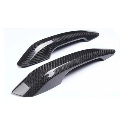 Carbon Fiber Exterior Door Handle Bezel Cover Fit For Audi A4 RS4 B9 2018-2022