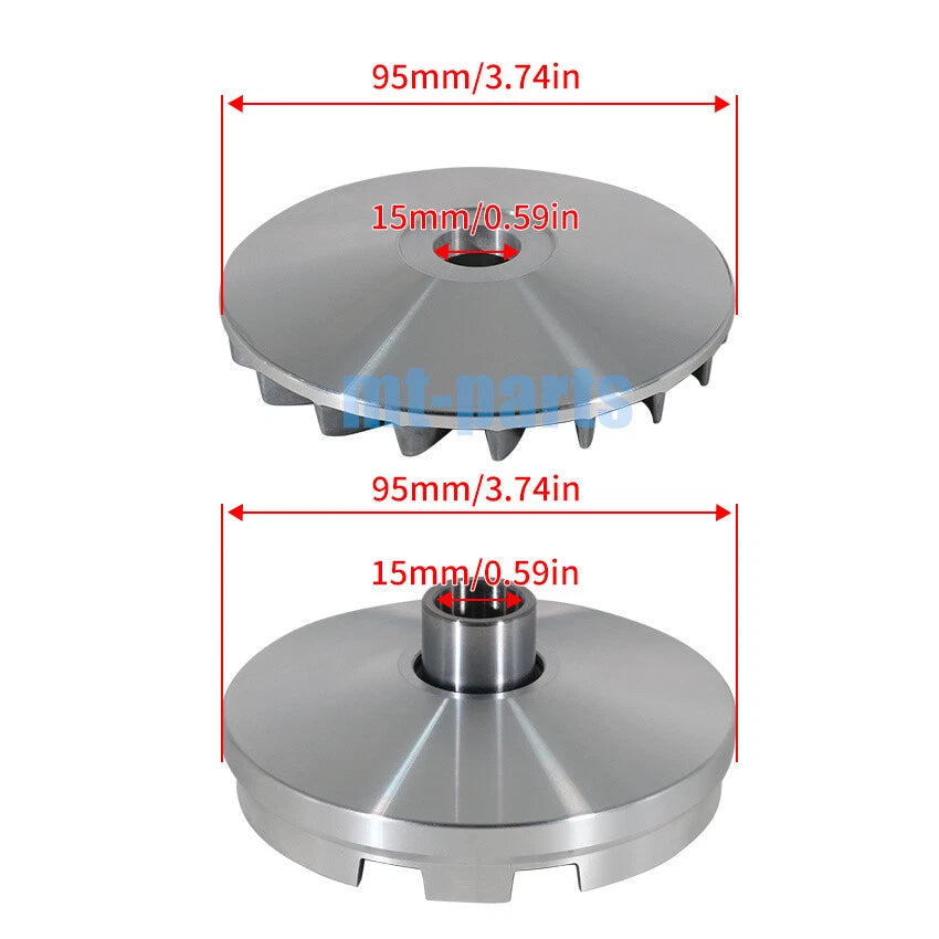 Clutch Variator Pulley Set for Kymco ATV KXR 90, Sento 100 (2004-2006)
