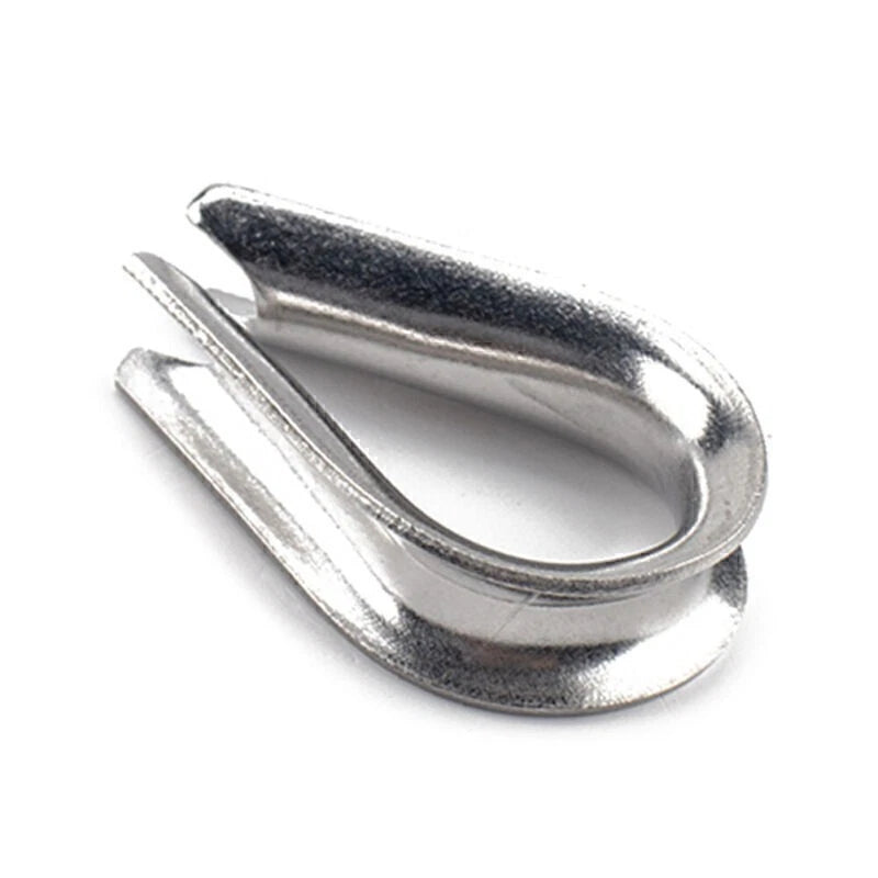 250 Pcs Crimping Loop Sleeve Assortment Kit for Wire Rope Cable Thimbles
