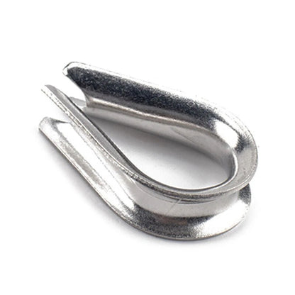 250 Pcs Crimping Loop Sleeve Assortment Kit for Wire Rope Cable Thimbles