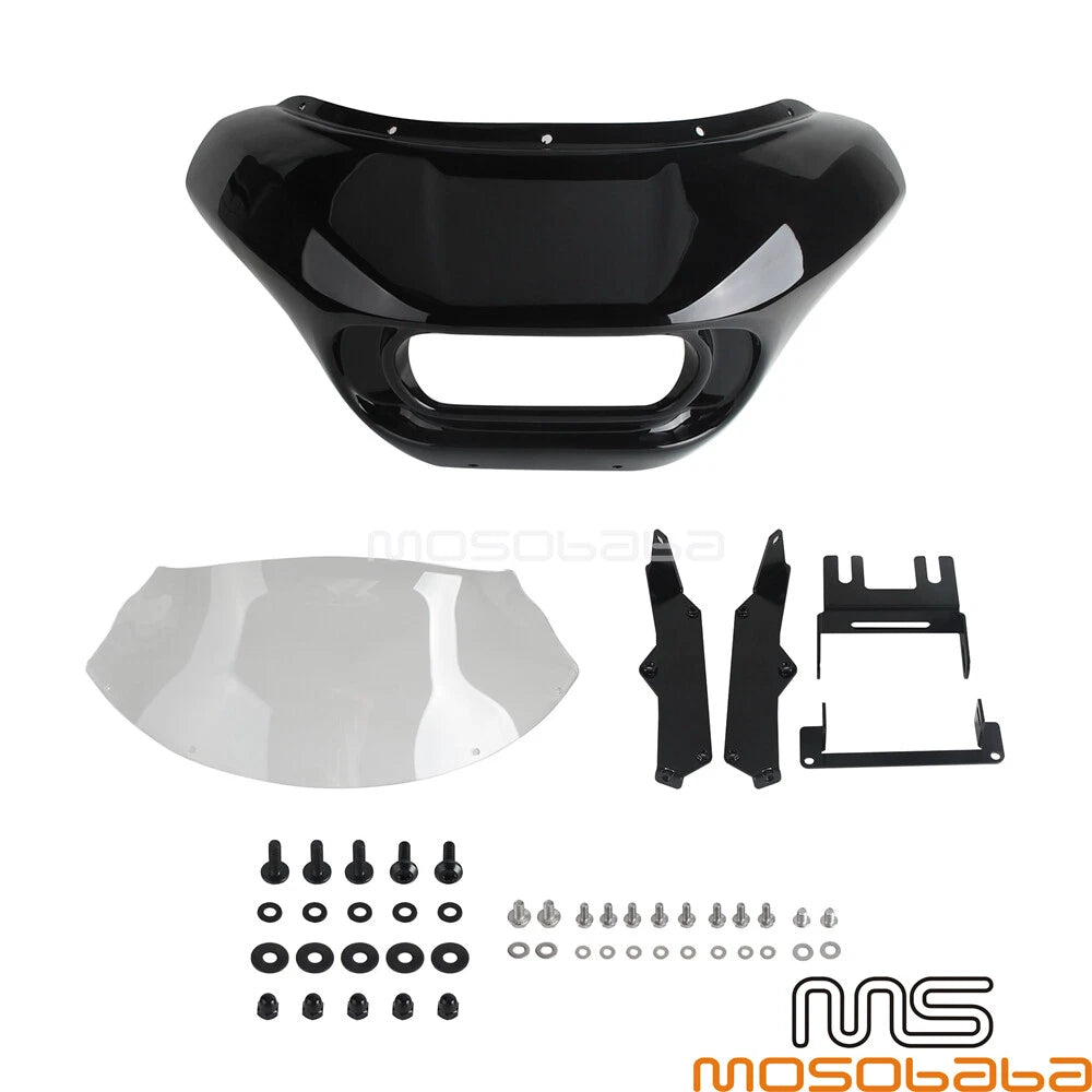 Headlight Fairing Windscreen Kit for Harley Softail Fat Bob (2018-2023)