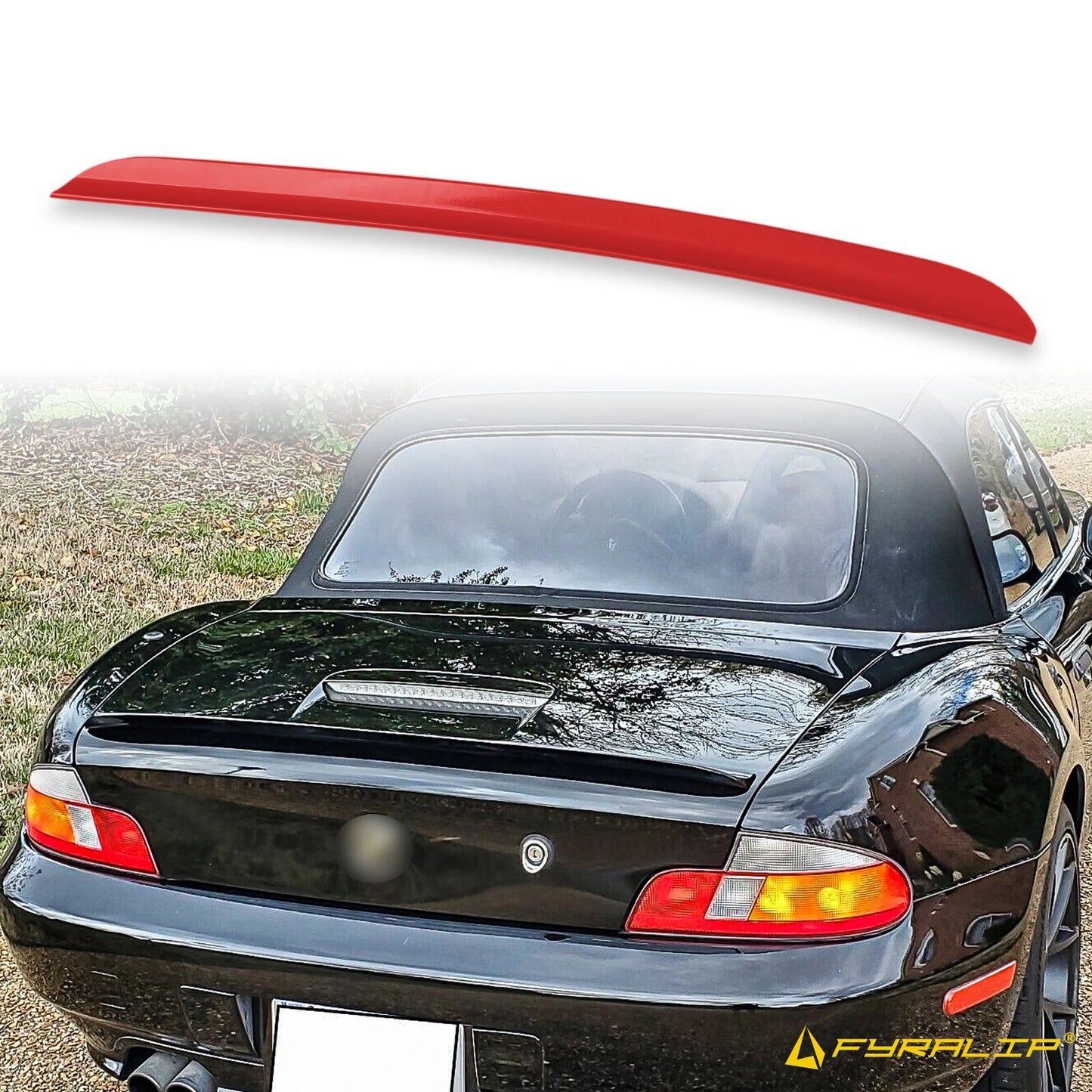 Boot Lip Spoiler for BMW Z3 (1999-2002) Red Duckbill