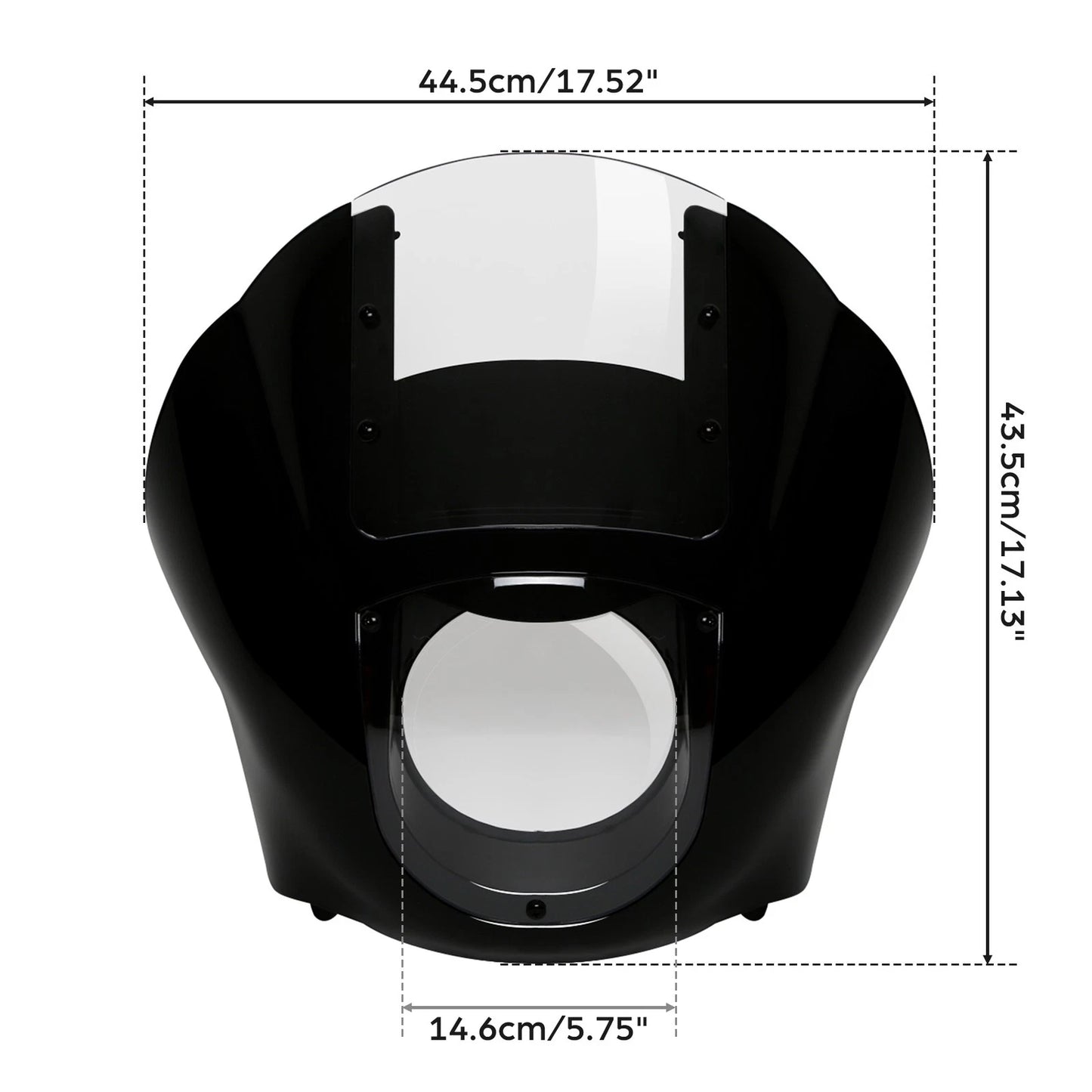 Fairing Clear Windshield & 49mm Fork Clamps For Harley Dyna (2006-2017)