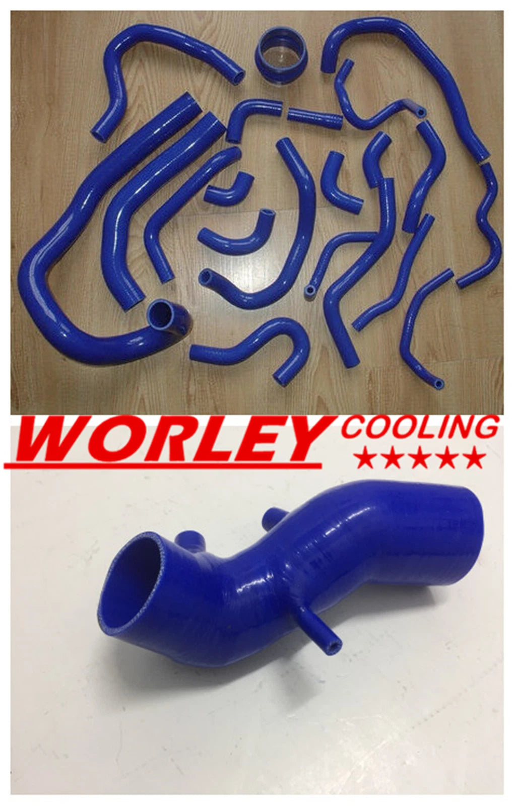 Radiator Induction Hose for Toyota Supra MK3 MA70 (1986-1992) Blue