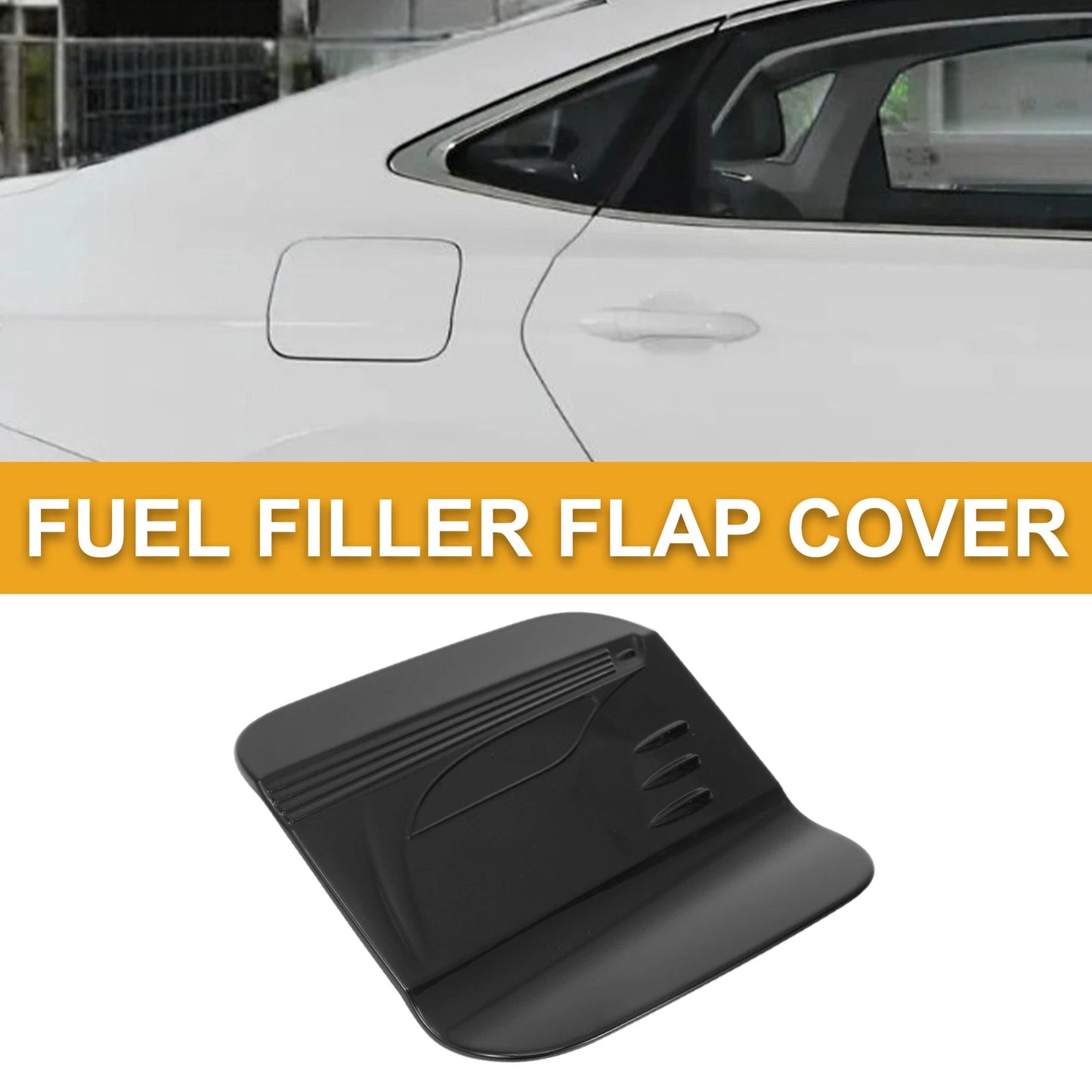 Fuel Tank Door Cap for Toyota Sienna 2022-2025 Glossy Black