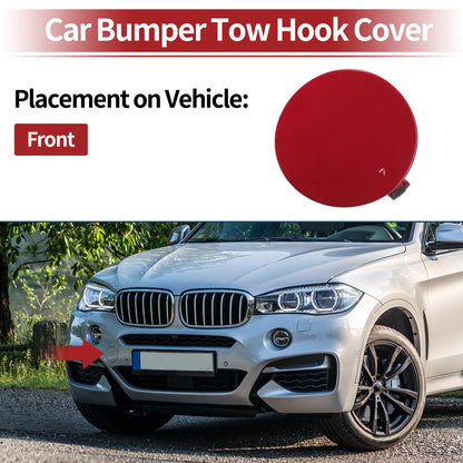 Front Car Bumper Tow Hook Cover for BMW X6 F16 M-SPORT (2015-2019) Red