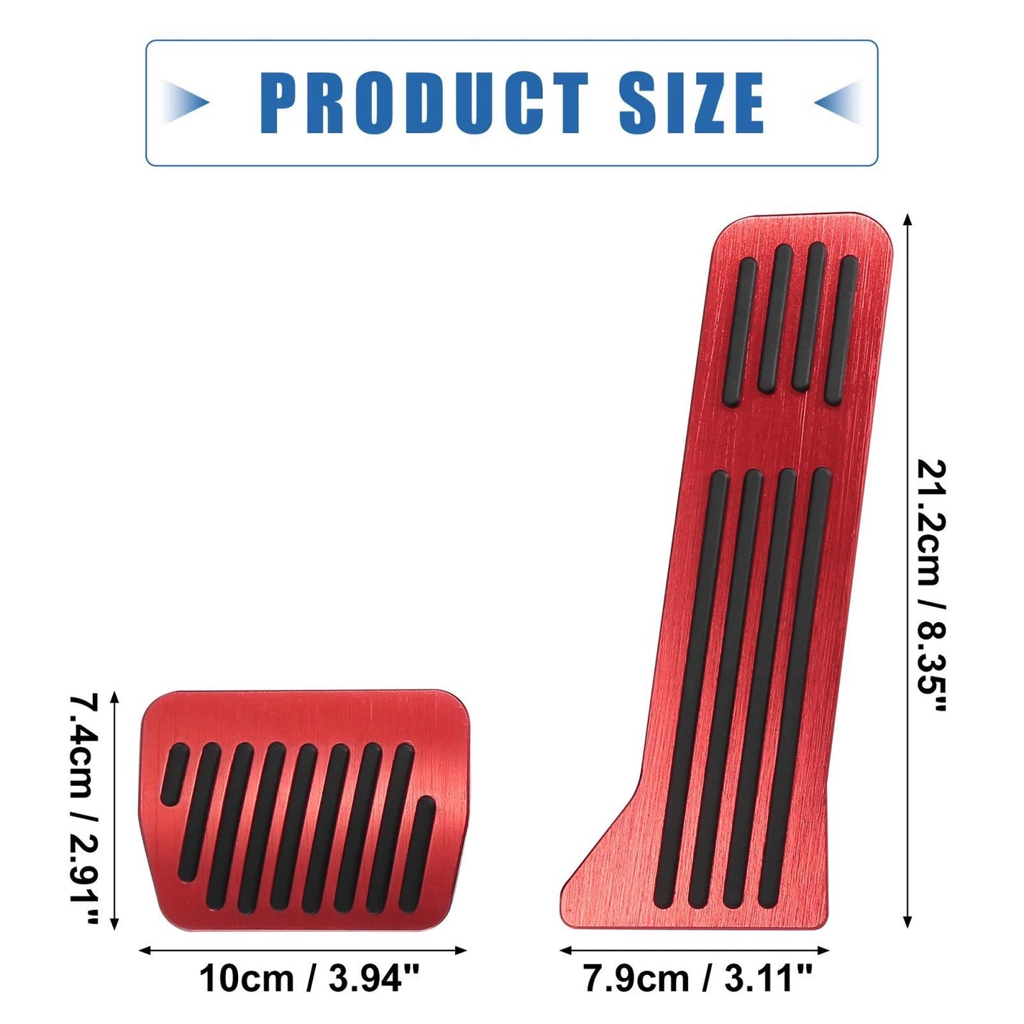 Foot Pedal Pads Gas Brake Covers for Mazda 2 3 CX-3 CX-5 CX-9 (2011-2023)