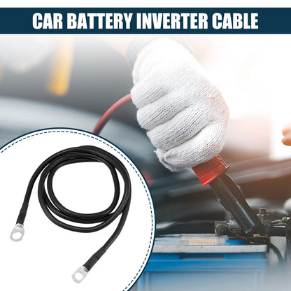 Marine Battery Inverter Cable 5/16-3/8 4ft Battery Copper Wire Black for Car