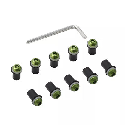 10pcs Windscreen Windshield Bolts Nuts Screws for Honda Suzuki Kawasaki Yamaha