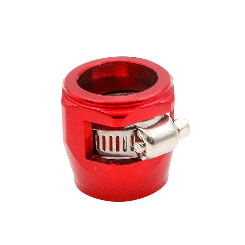 4 x Red AN6 Fuel Hose Line End Cover Clamp Connectors for Car Models