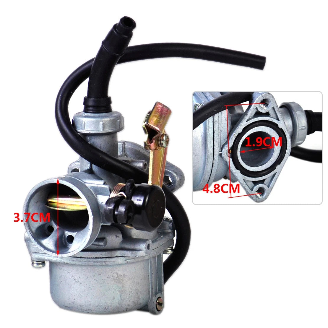 19mm Carburetor PZ19 for 50cc 90cc 110cc 125cc ATV Dirt Bike Quad
