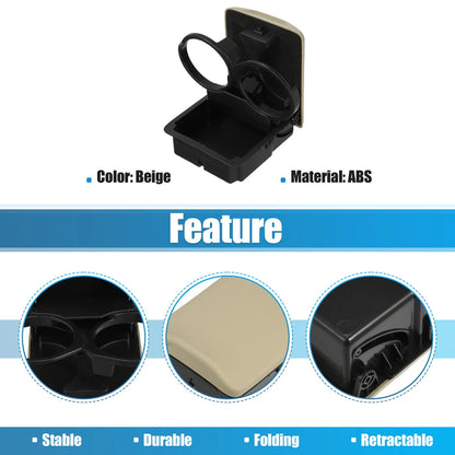 Cup Holder for Subaru Impreza 2.5L (2005-2007) ABS Black Beige