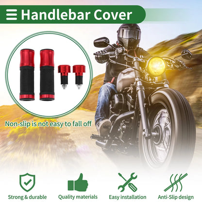 Motorcycle Hand Grips Cover Kit Handlebar Aluminum Alloy