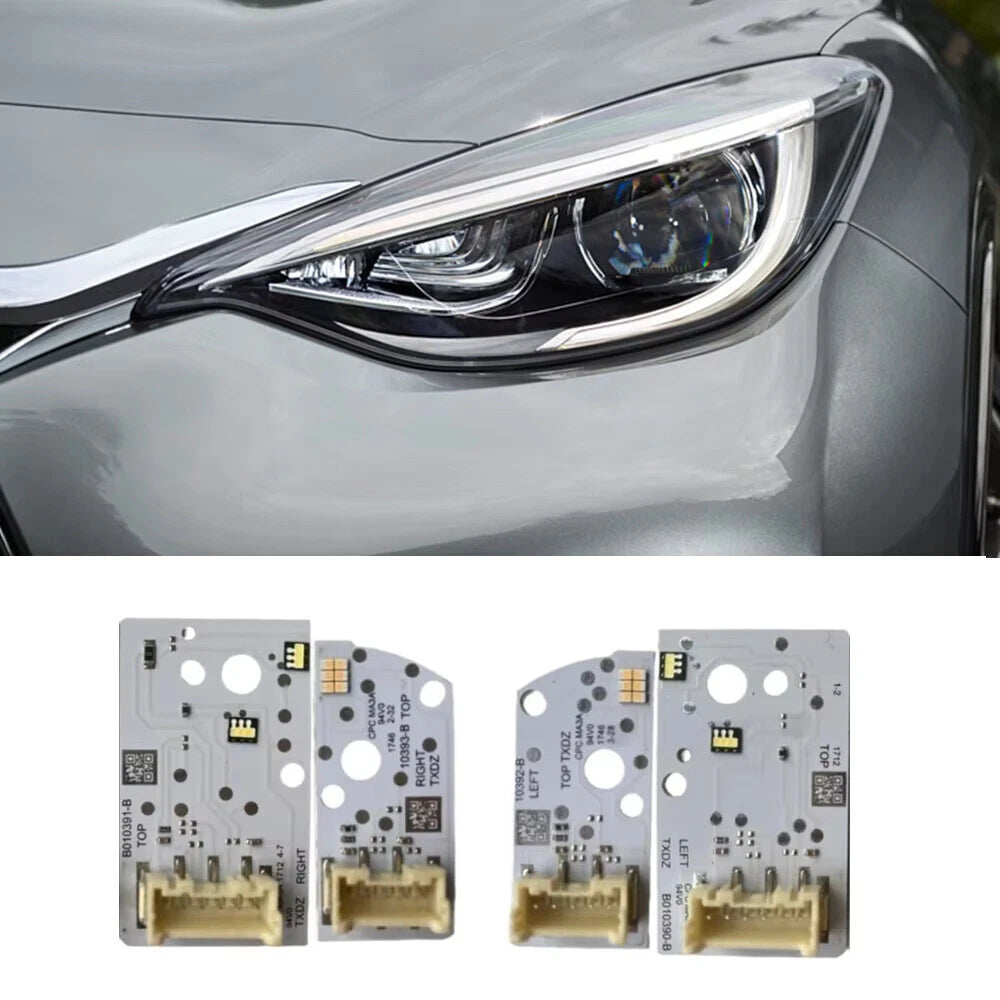 4x LED Headlight DRL Turn Signal Boards for Infiniti QX30 Q30 (2016-2021)