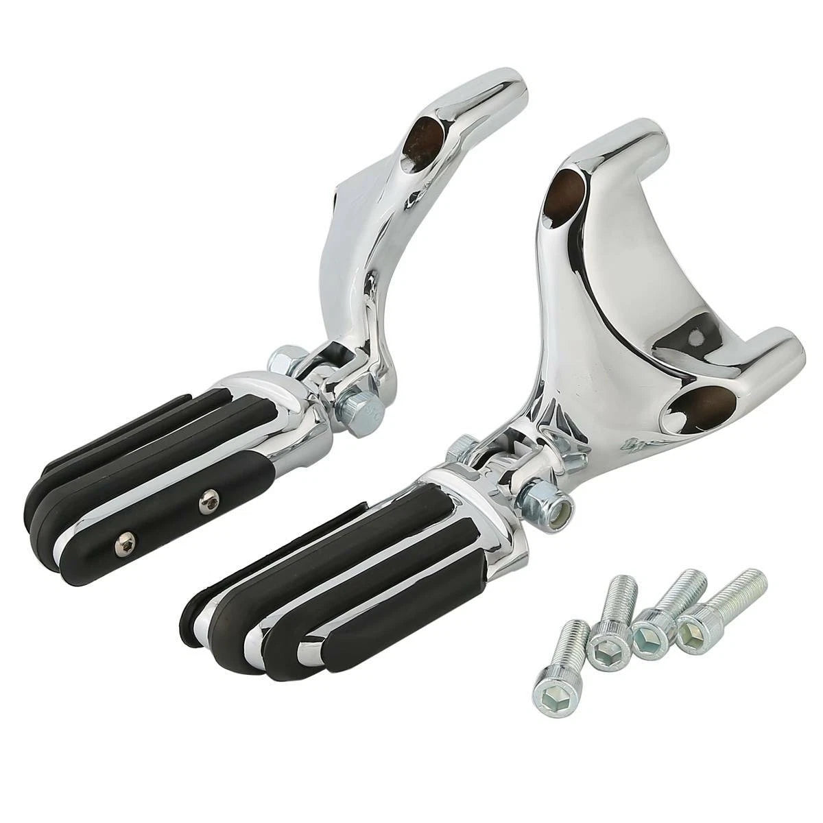 Chrome Passenger Footpeg Mounts for Harley Sportster (2004-2013)
