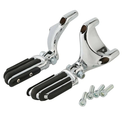 Chrome Passenger Footpeg Mounts for Harley Sportster (2004-2013)